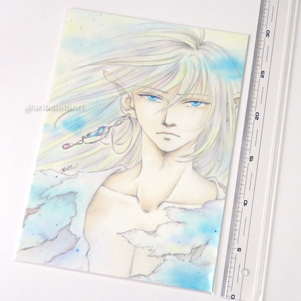 原画 『エルフの夢』 (アクリルガッシュ)