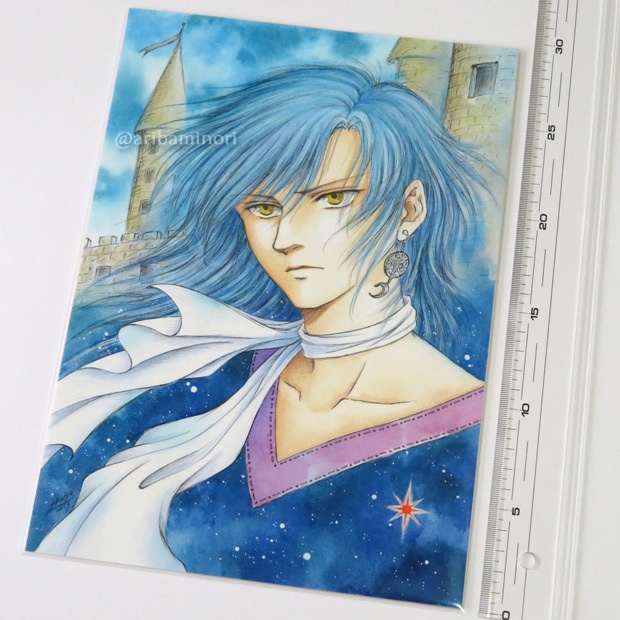 原画 『不吉な星』 (アクリルガッシュ)