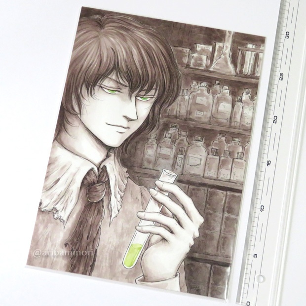 原画 『化合物』 (アクリルガッシュ)