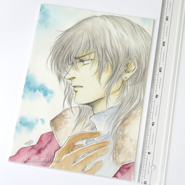 原画 『進言』 (透明水彩)