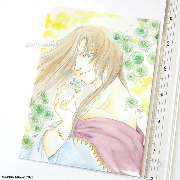 原画 『香り』(透明水彩)