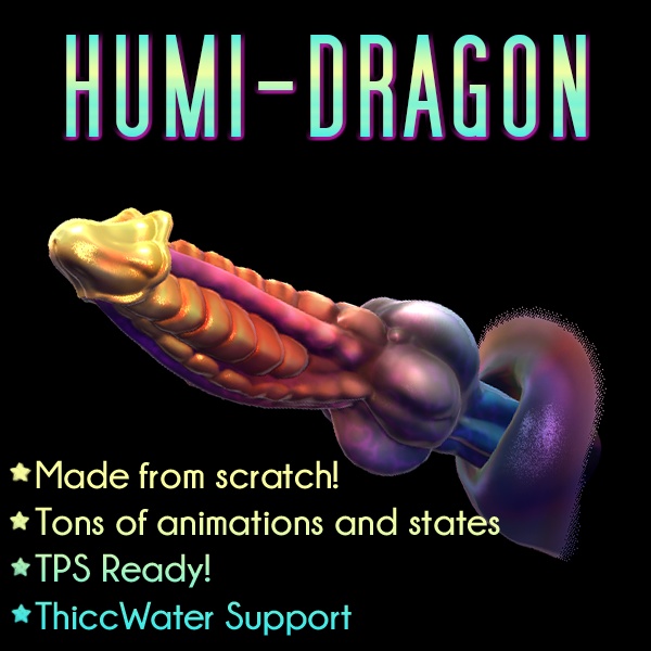 「フミ・ドラゴン | HUMI-DRAGON」VRCHAT アバターアクセサリー 【Modular Avatar】【TPS】