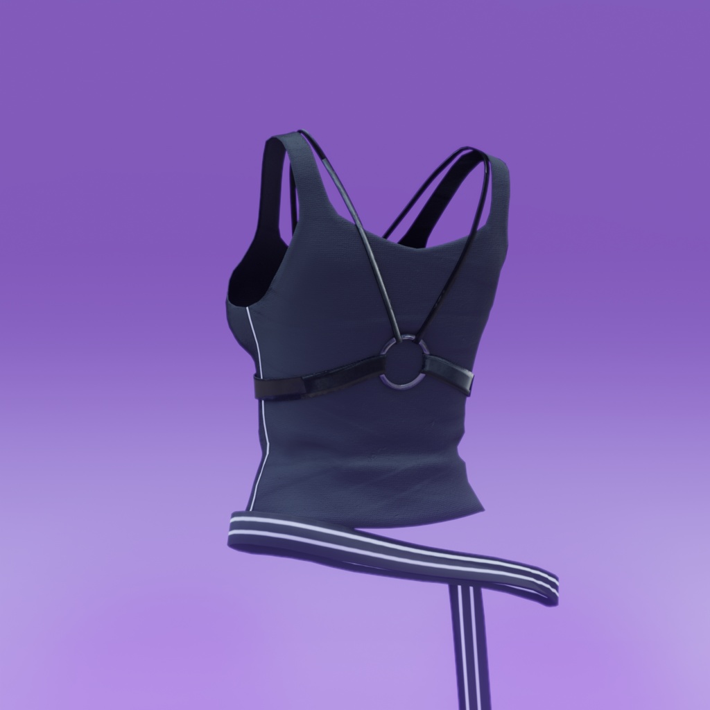 Vest with harness and belt