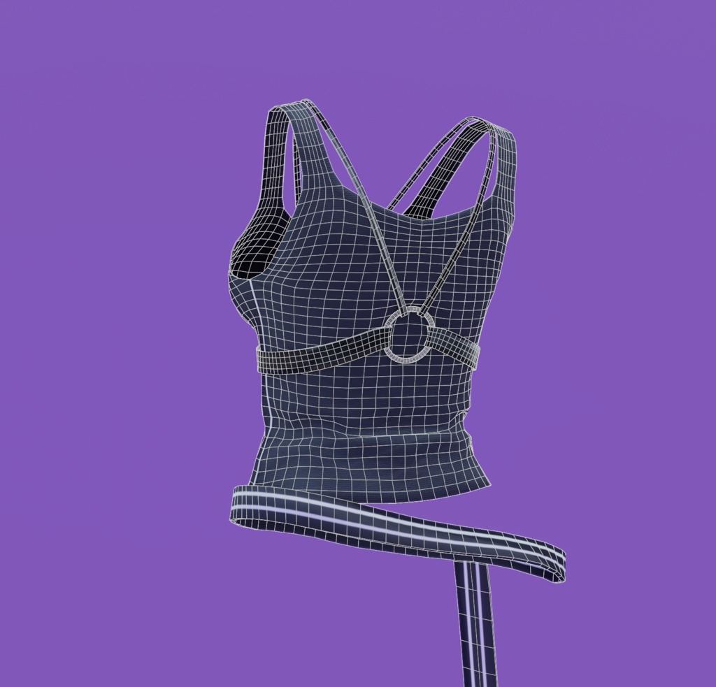 Vest with harness and belt