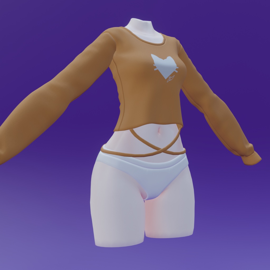 Sleeved Shirt with Laces