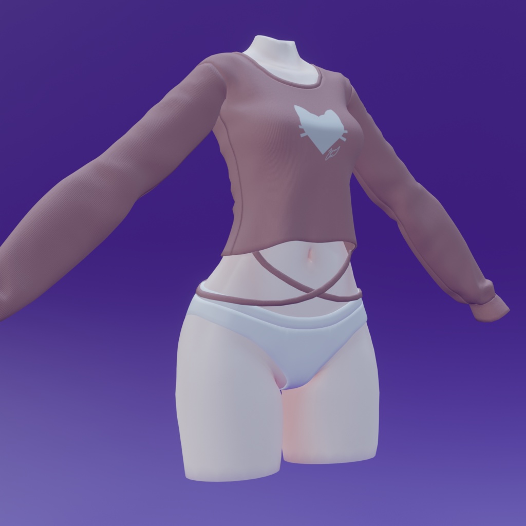 Sleeved Shirt with Laces