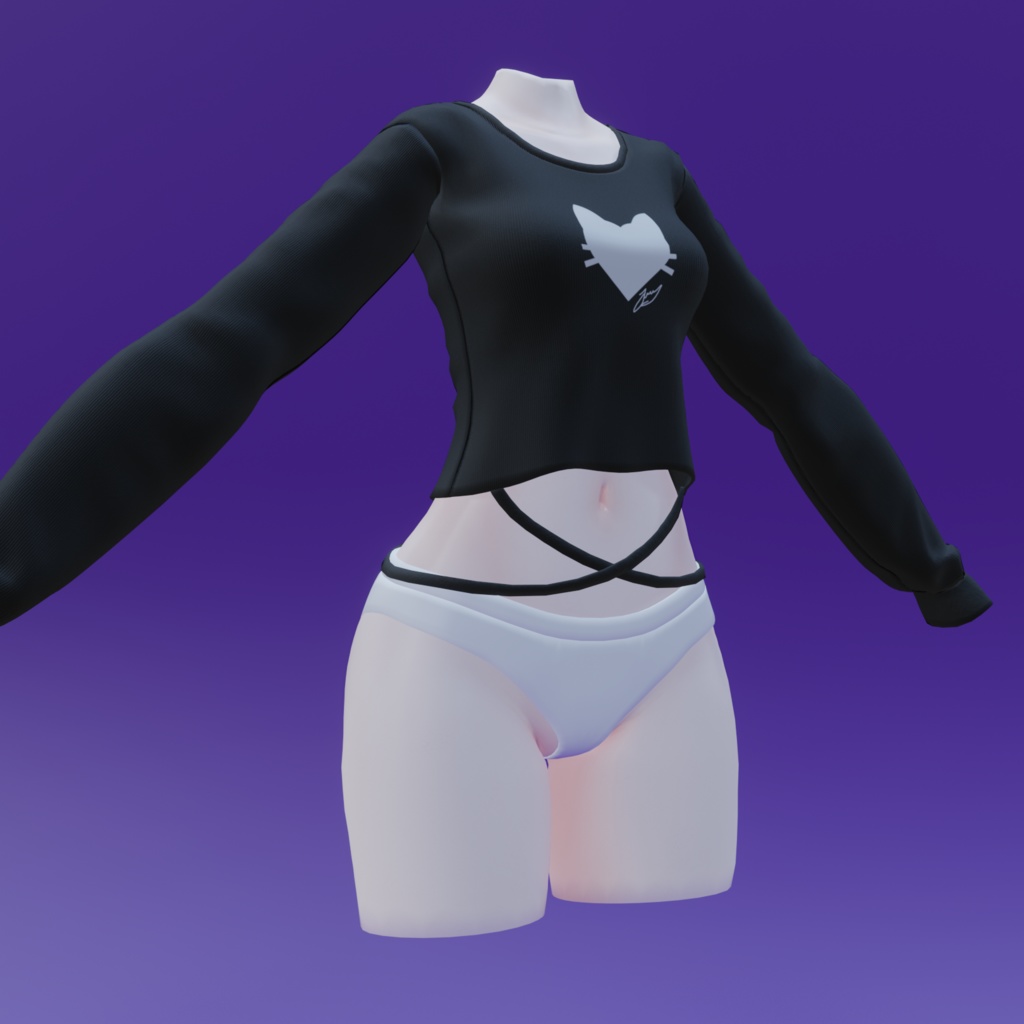 Sleeved Shirt with Laces