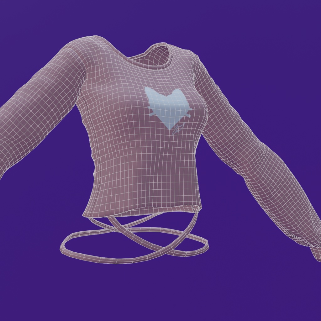 Sleeved Shirt with Laces