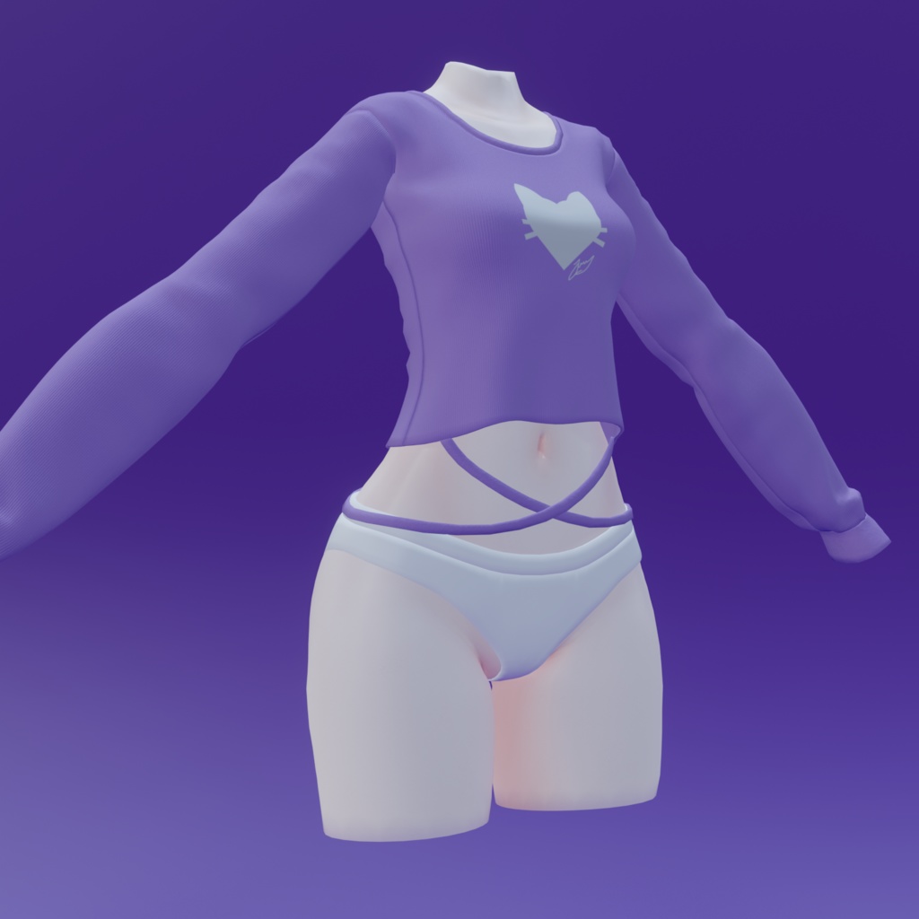 Sleeved Shirt with Laces