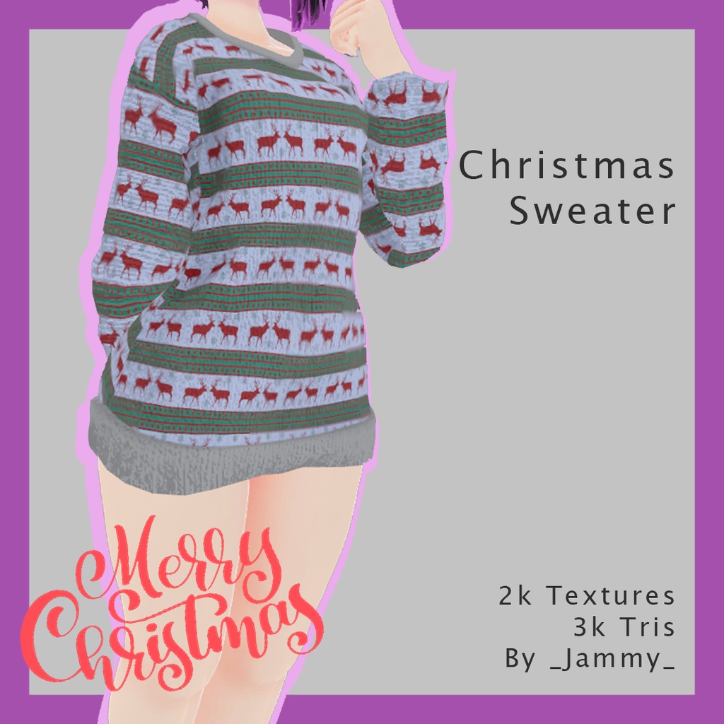 [VRChat] Christmas Sweater - by _Jammy_