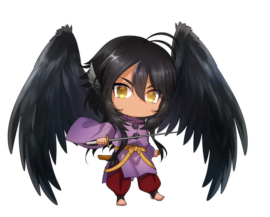 日烏ちゃん(オリジナルキャラ)アクキー