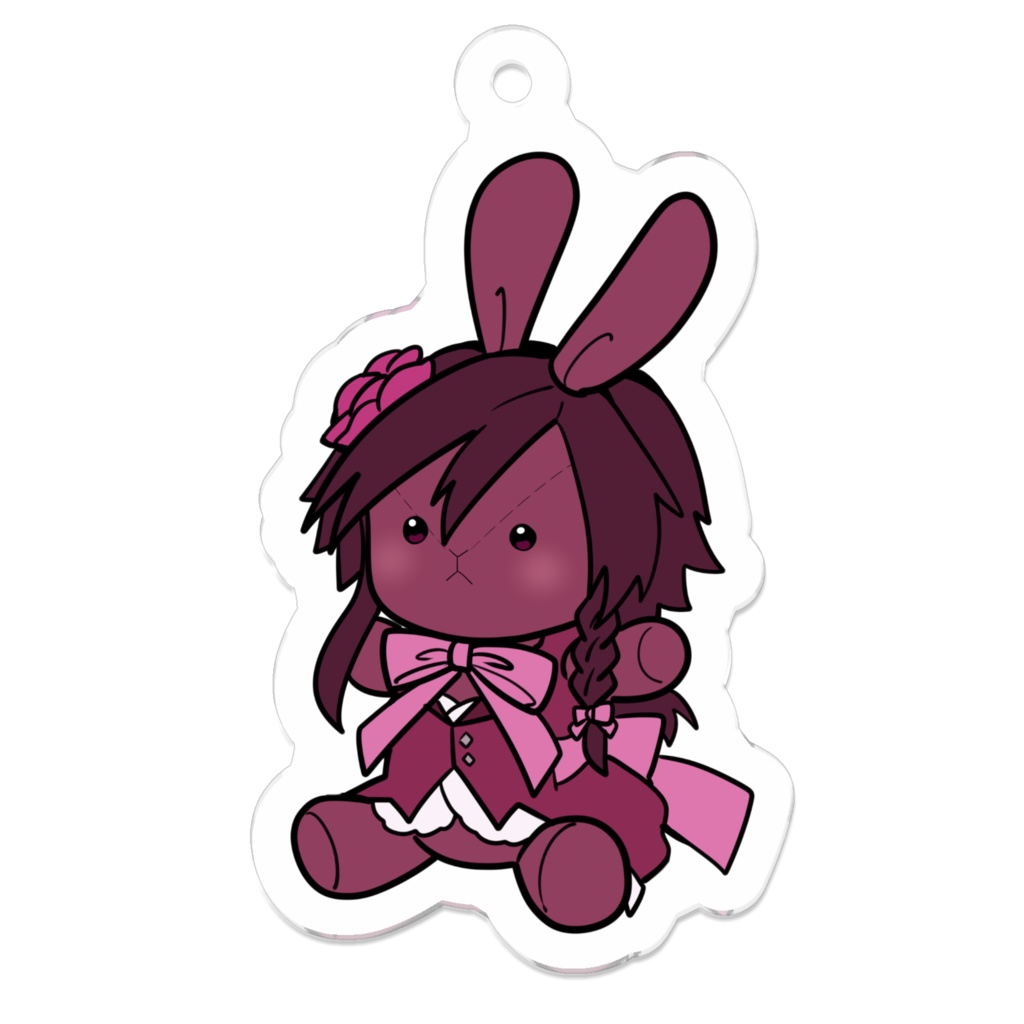 オリジナルキャラうさぎアクキー