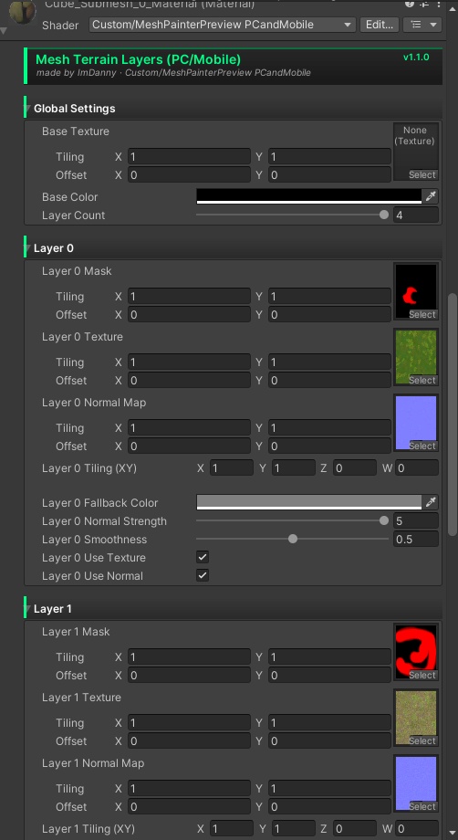 Unity Mesh Painter