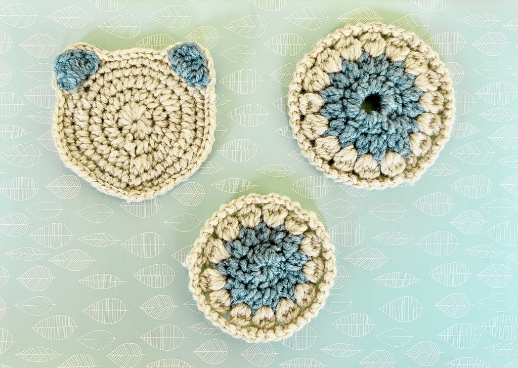 コースター(円形、動物型)