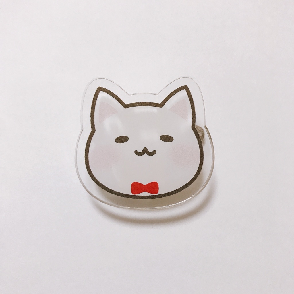 りーにゃん アクリルクリップバッジ