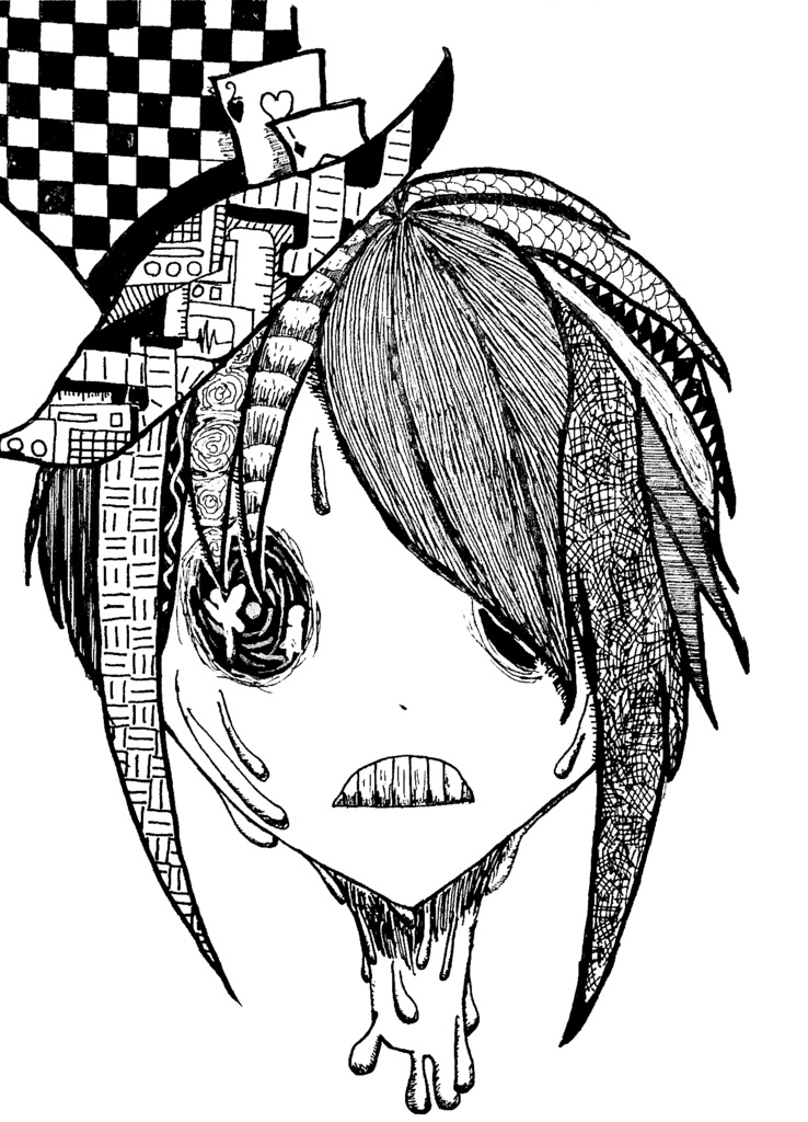 イラスト依頼　Illustration Commission – Monochrome Original Artwork