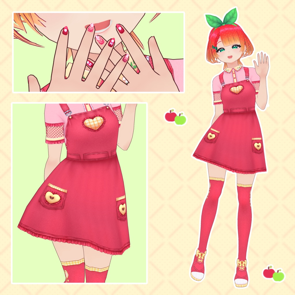 【VRoid】フルーティーコーデセット