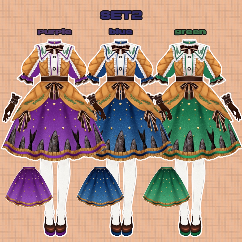 【VRoid】スターゲイジーパイコーデセット