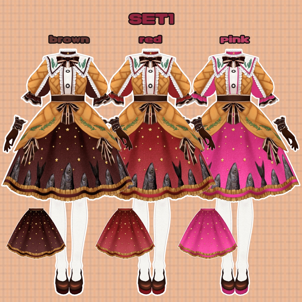 【VRoid】スターゲイジーパイコーデセット