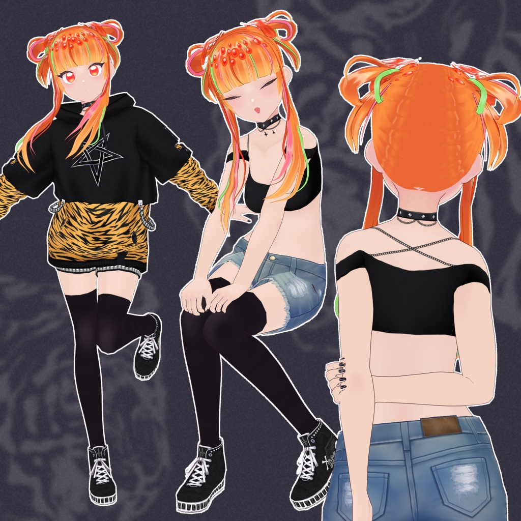 【VRoid】魔っぽい虎コーデ