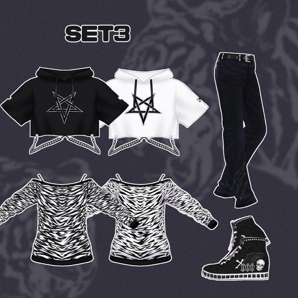 【VRoid】魔っぽい虎コーデ