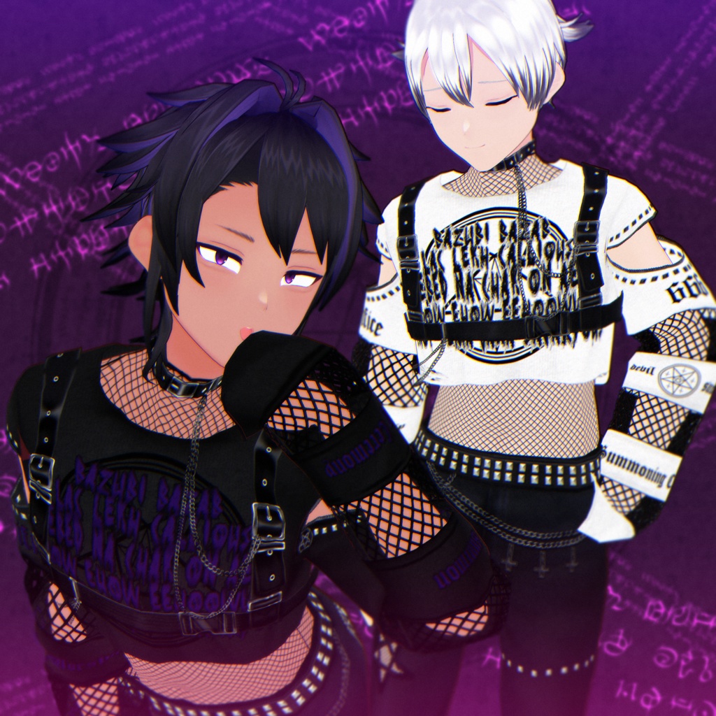 【VRoid】悪魔召喚系コーデセット