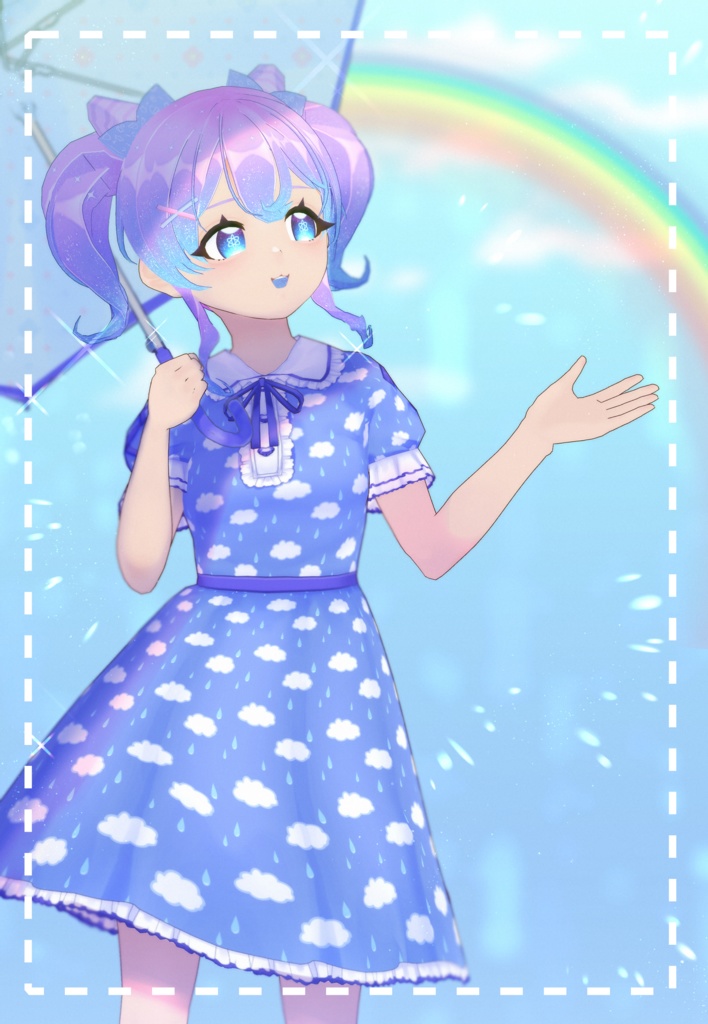 【VRoid】kawaii柄ワンピース