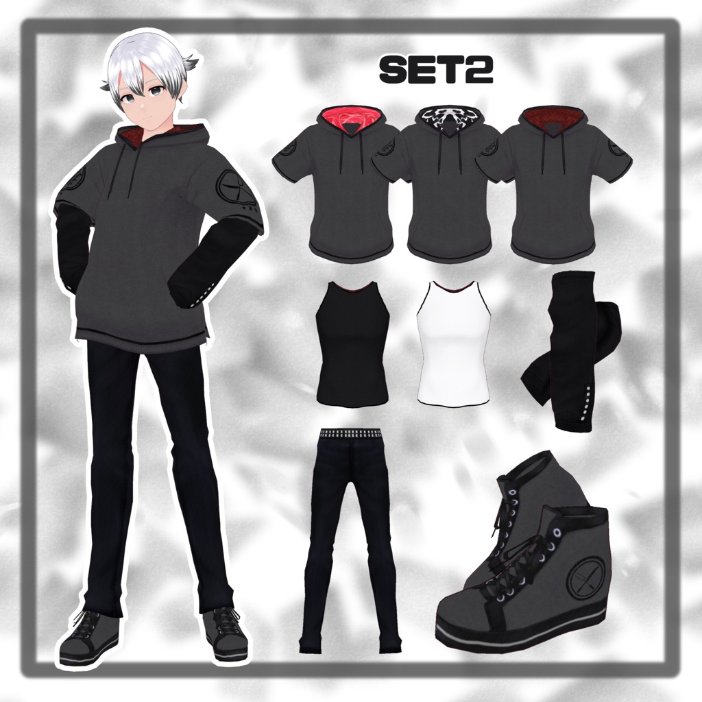 【VRoid】BEEFコーデセット