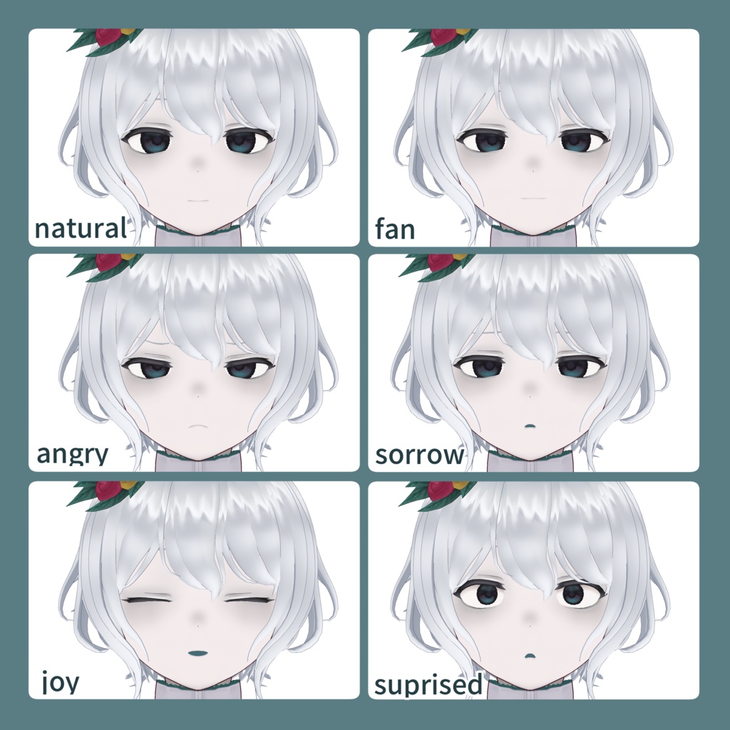 【VRoid VRM】pym_1:幽眠花 3Dモデル