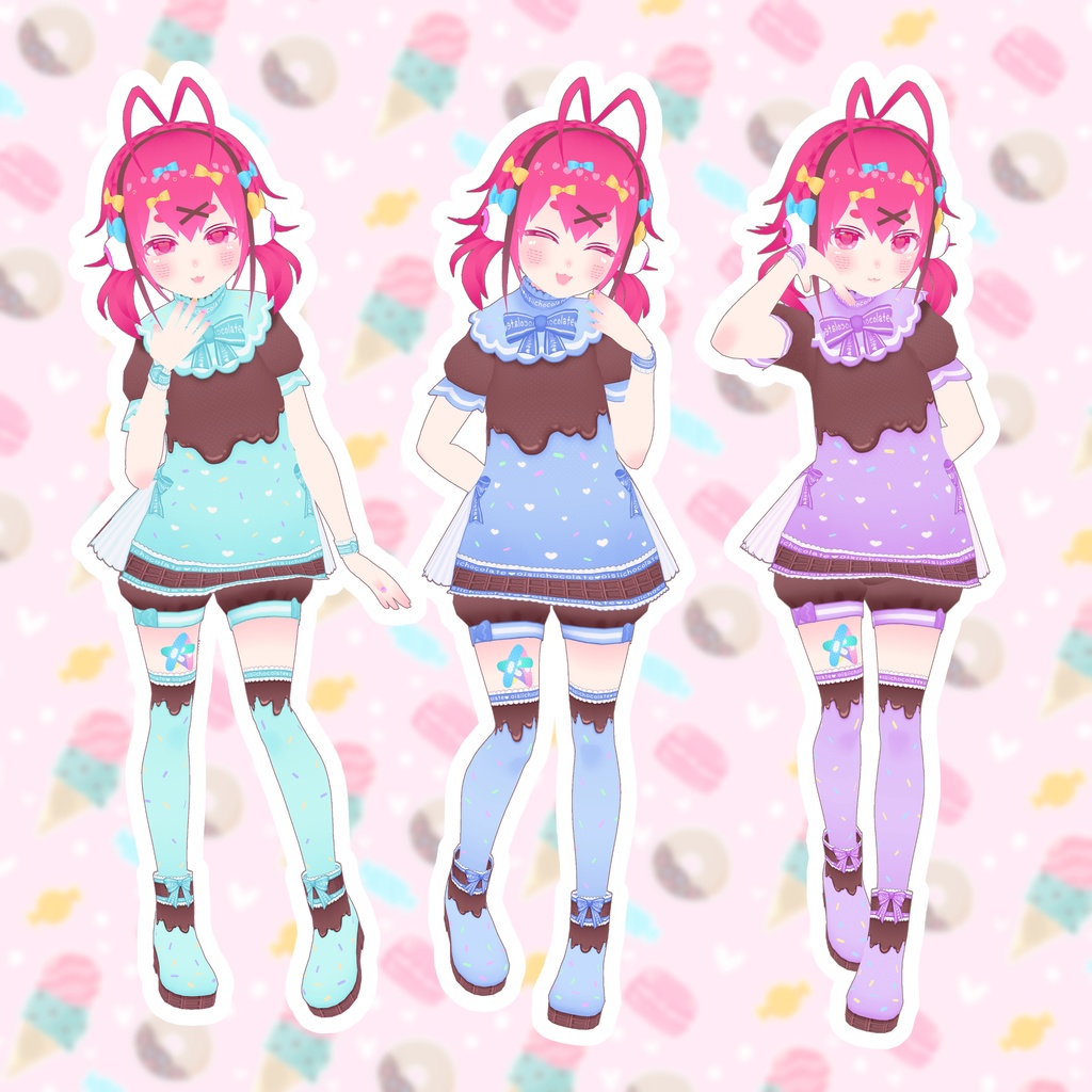 【VRoid】おいしいチョココーデ