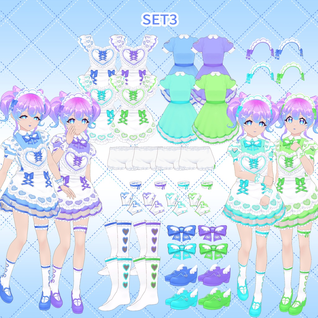 【VRoid】天使メイド服