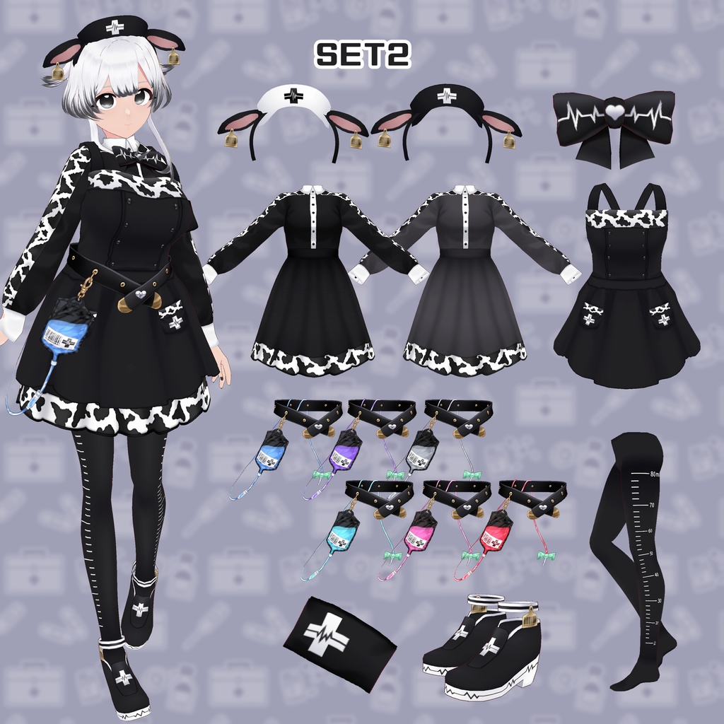 【VRoid】MooMooナース服