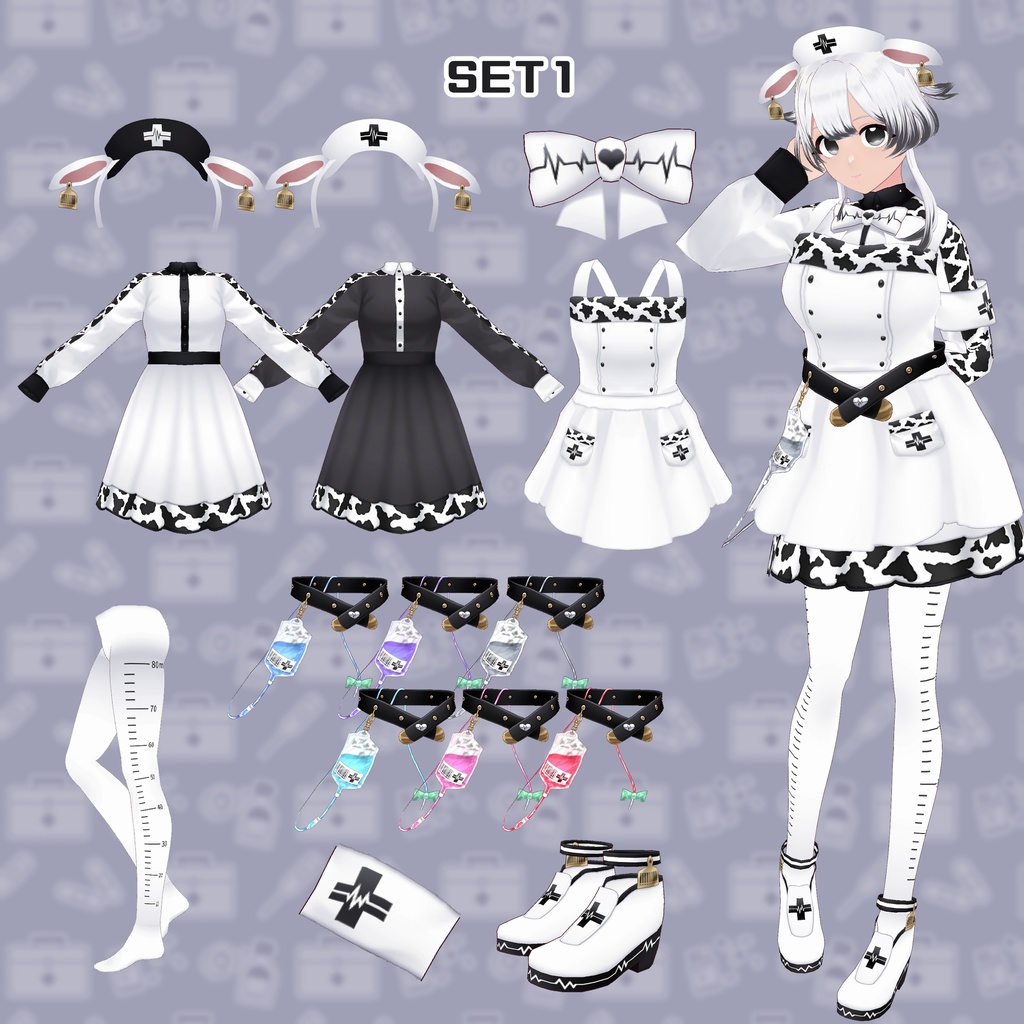 【VRoid】MooMooナース服