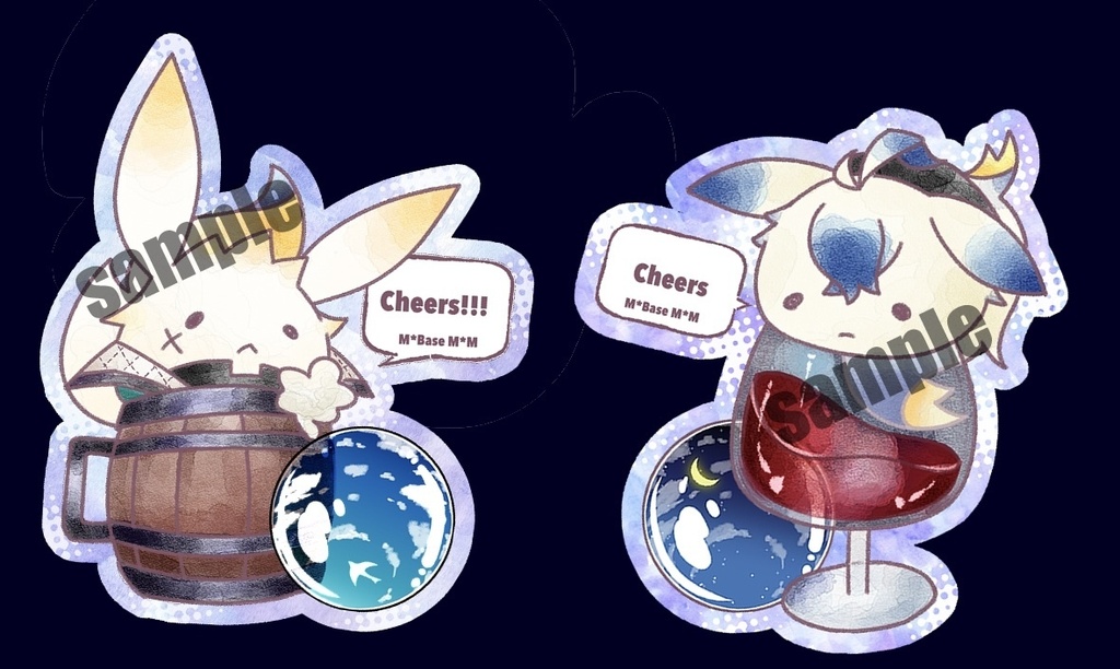 ルカキリアクリルシール 乾杯ver.