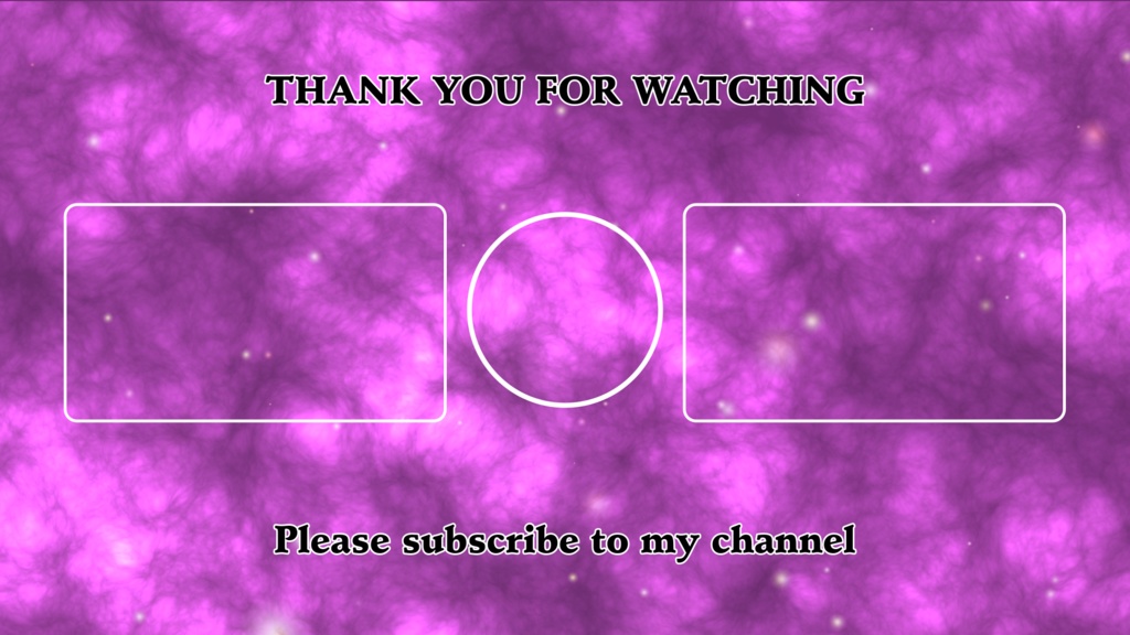 【Vtuber、配信者様向け】Youtube動画エンディング