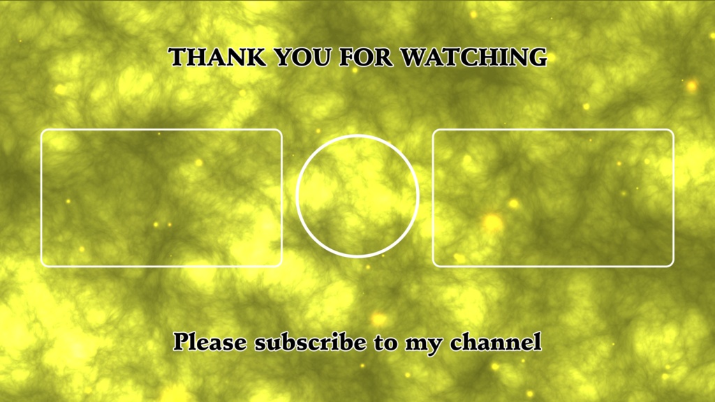 【Vtuber、配信者様向け】Youtube動画エンディング