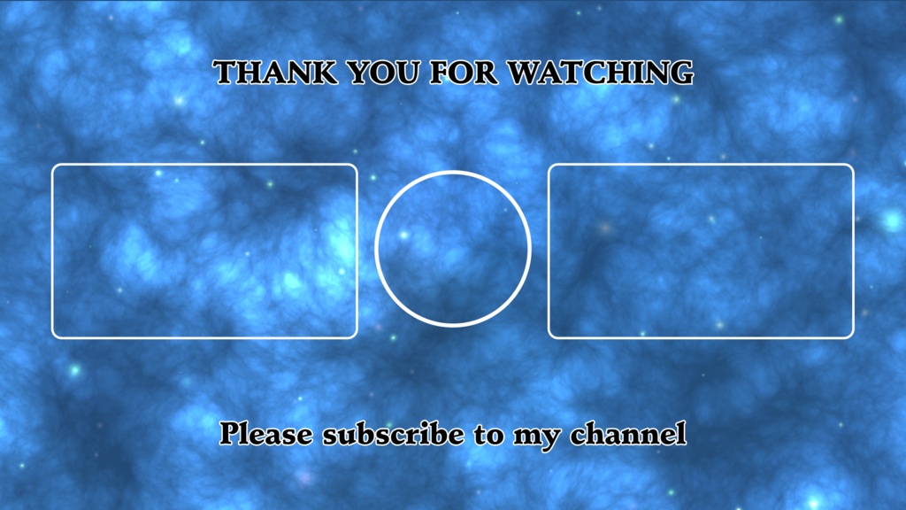 【Vtuber、配信者様向け】Youtube動画エンディング