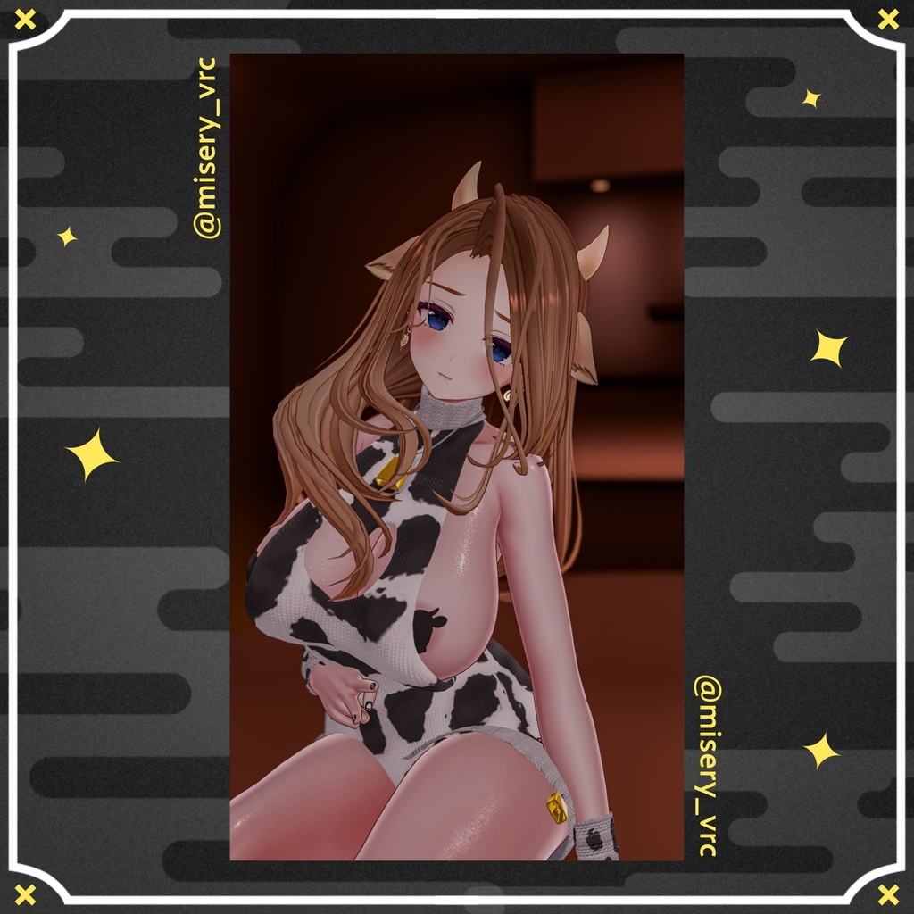 【10アバター対応】うしセーター / Milky Sweater