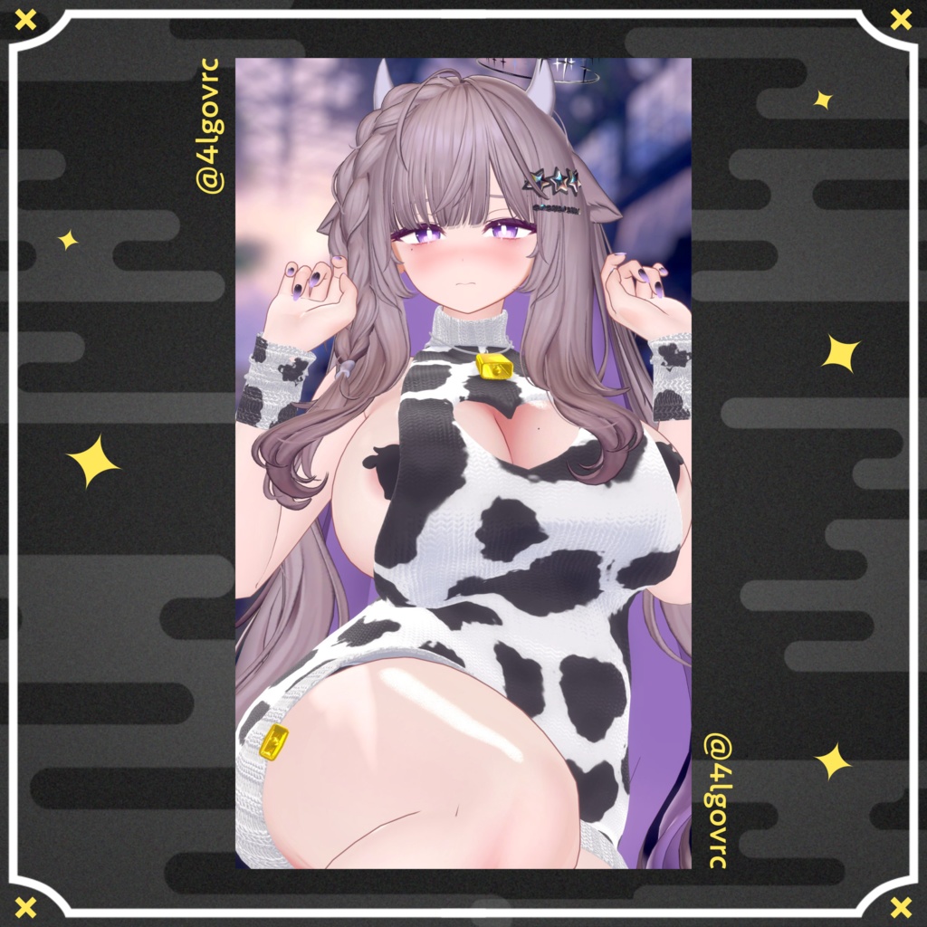 【10アバター対応】うしセーター / Milky Sweater