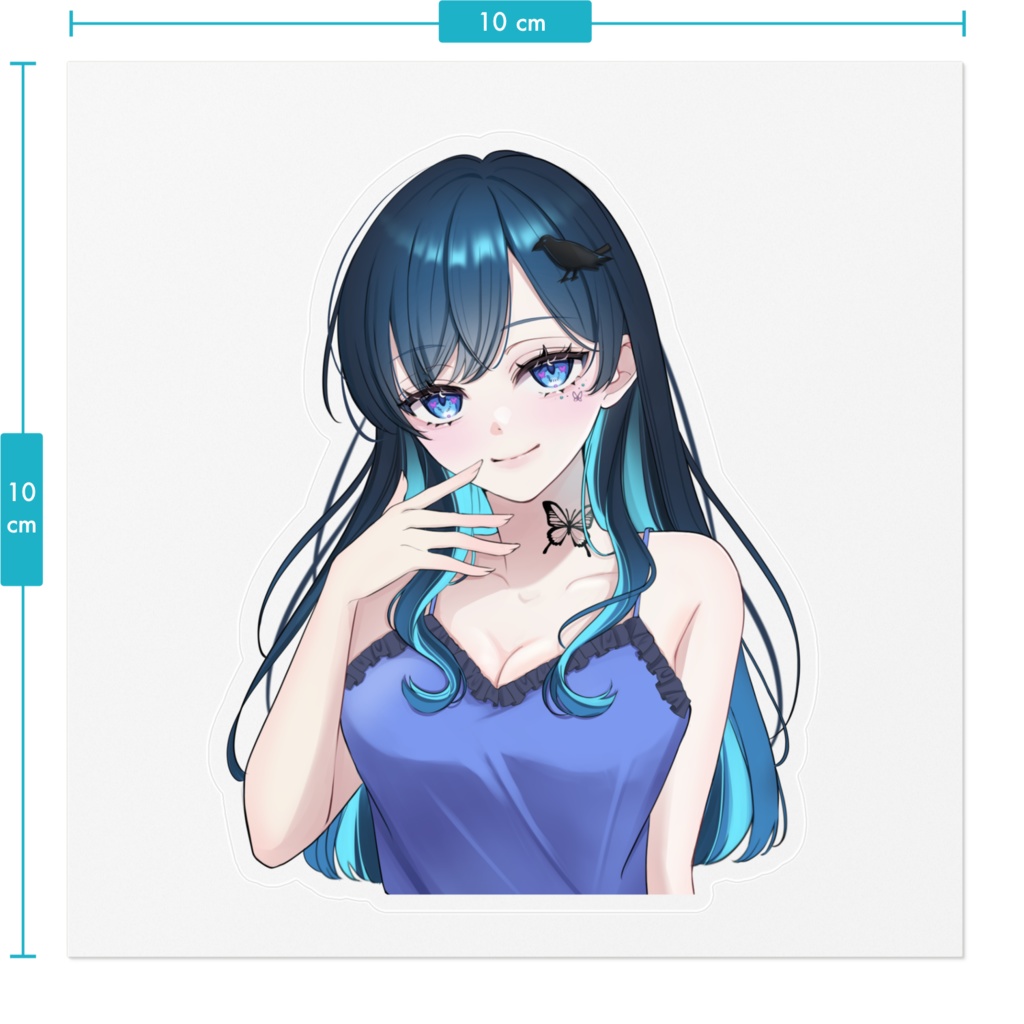 おやすみヨガラス クリアステッカー