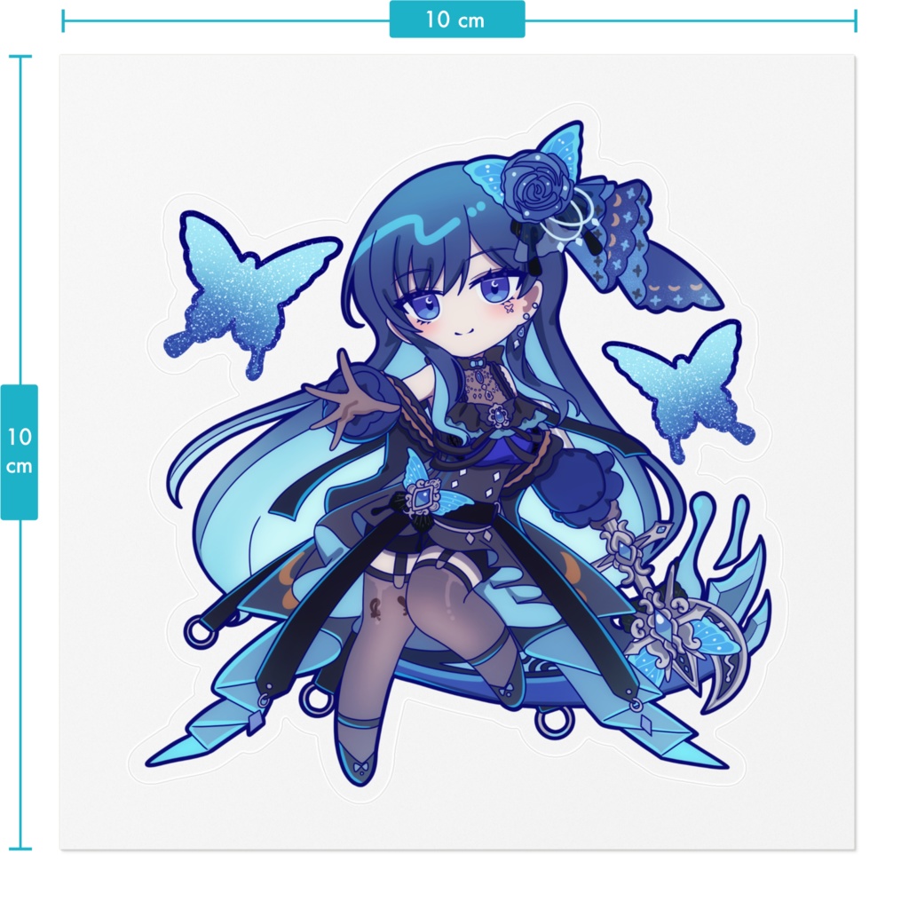 miniヨガラス クリアステッカー