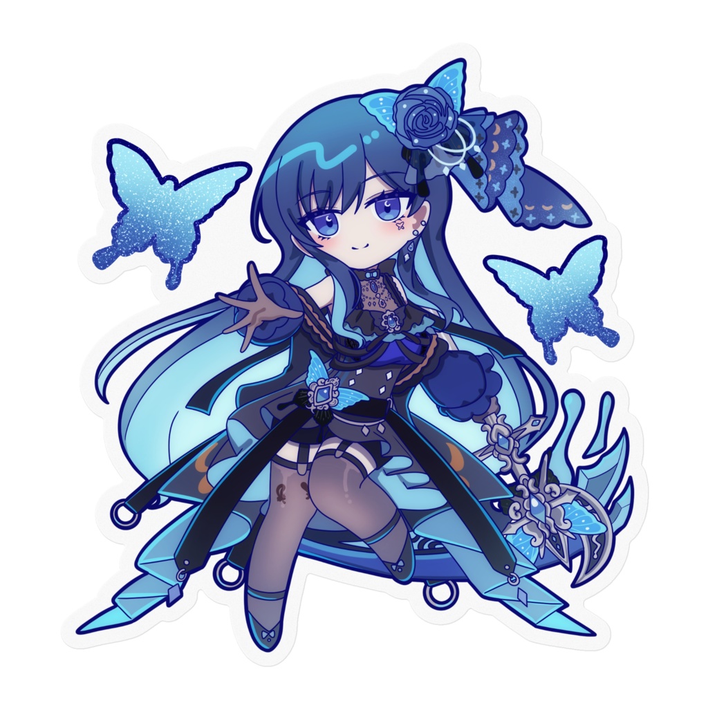 miniヨガラス クリアステッカー