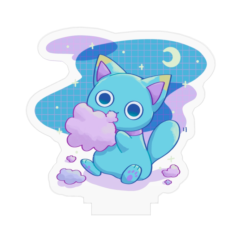 【さかにゃこ・わたがし】アクリルフィギュア