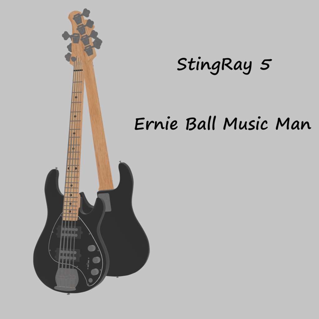 【3D model】StingRay 5 Ernie Ball Music Man エレキベース