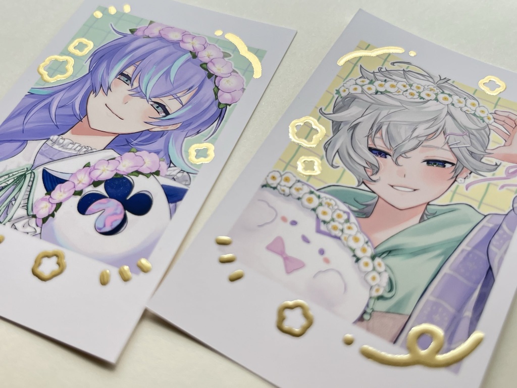 ꒰非公式꒱ アクスタ&チェキ風カードセット 星導ショウ