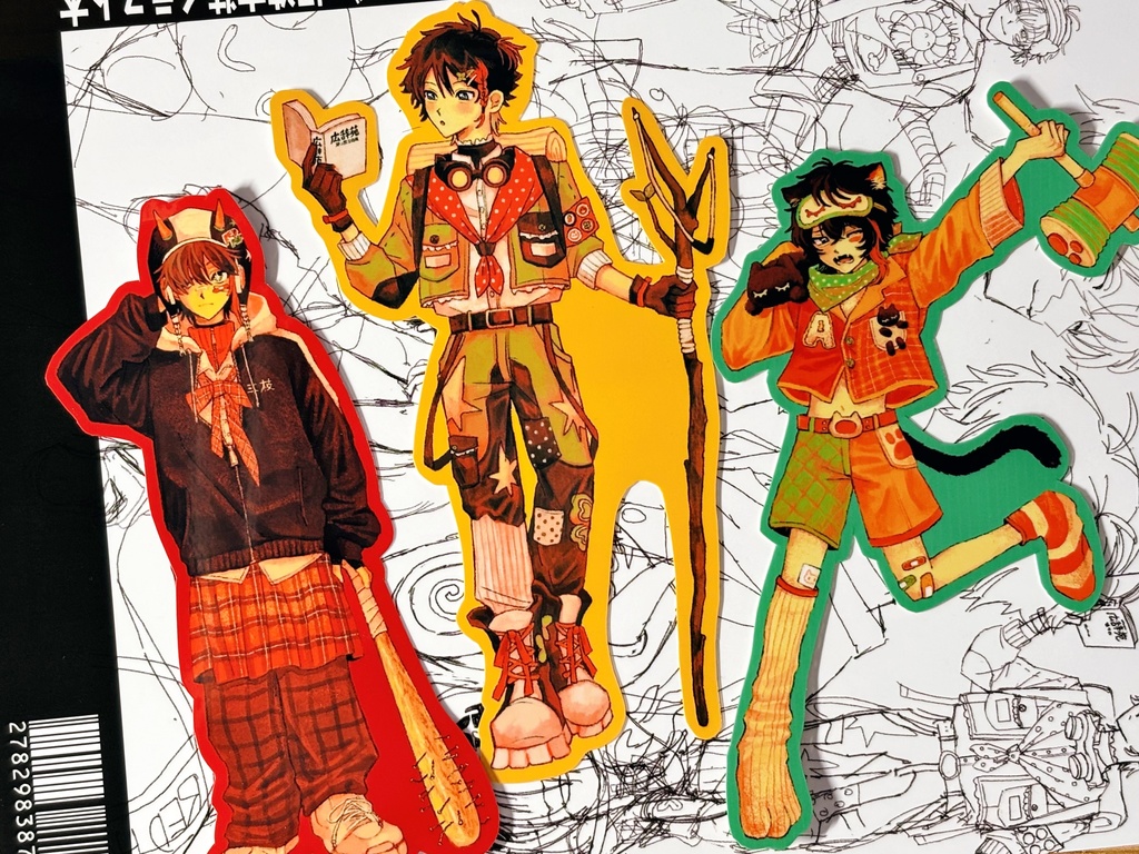 【♯にじそうさく10】BIGステッカーセット