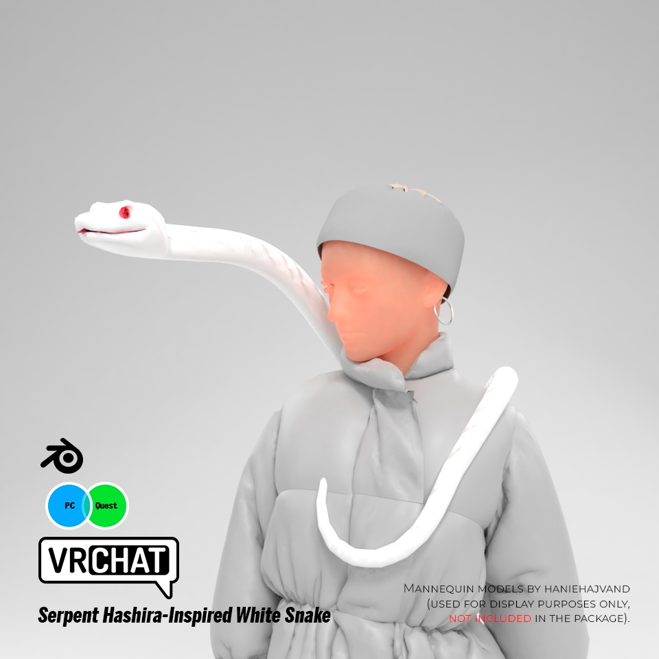 蛇柱風・白蛇ショルダーペット