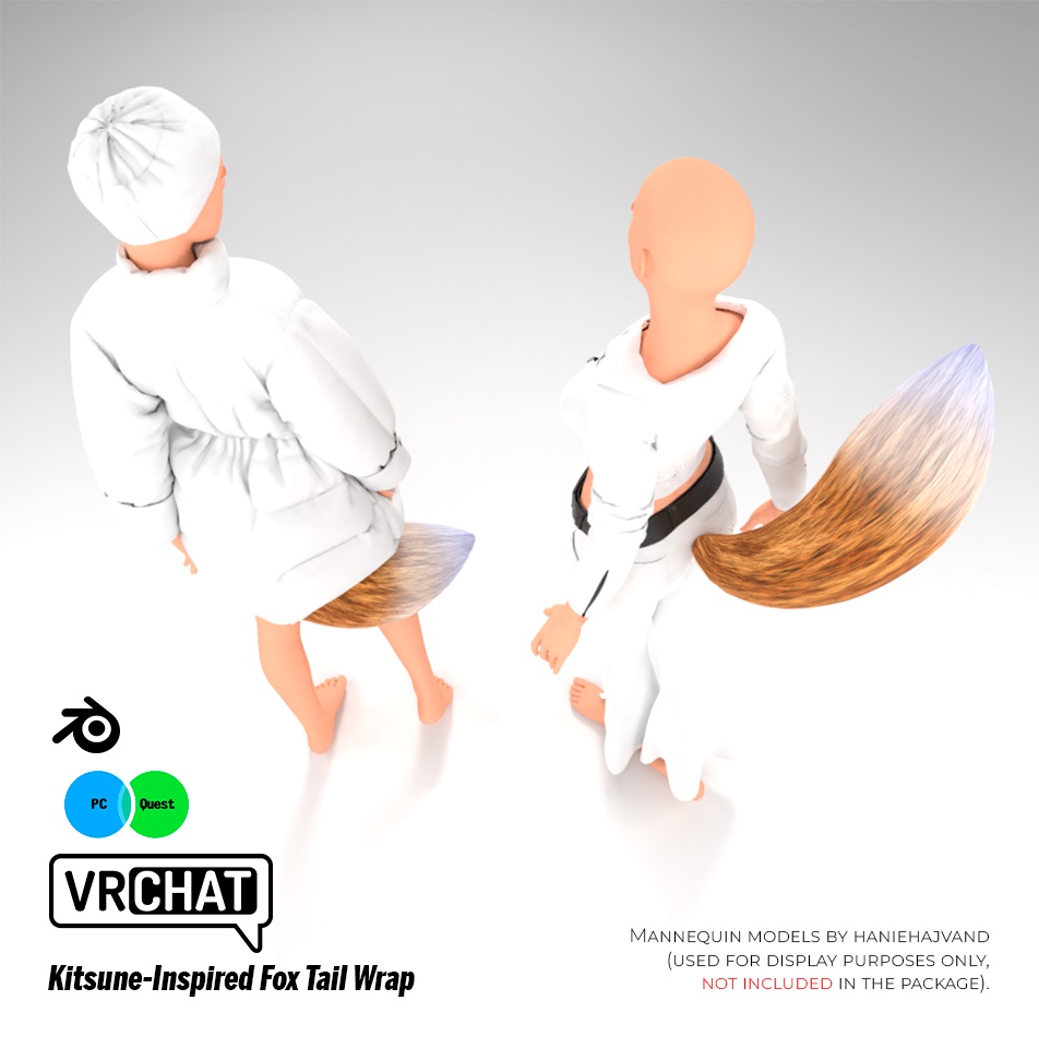 狐風・巻き付き尻尾アクセサリー