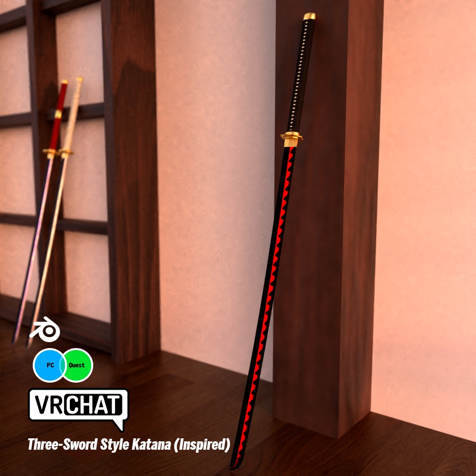 三刀流風・和刀