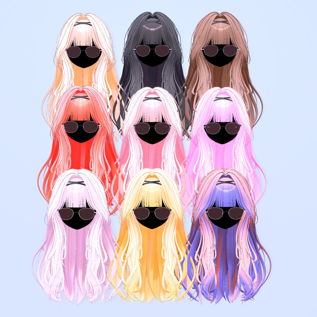 Gyaru long【15Avatars】
